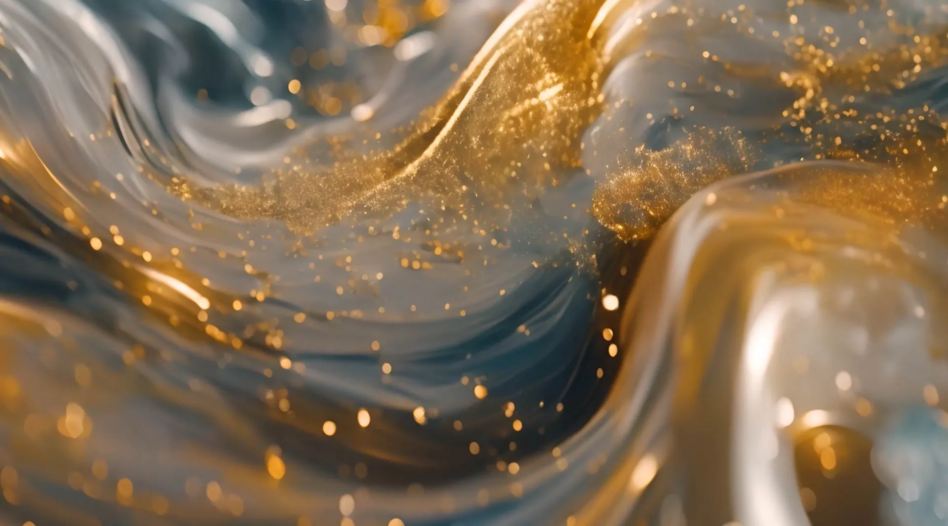 Luxurious Liquid Gold Stock Video